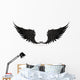 Wings black Wall Decal