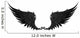 Wings black Wall Decal
