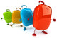 Colorful Dancing Suitcases Wall Decal