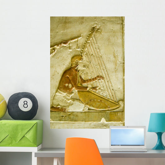 Ancient Egyptian Harpist Wall Mural