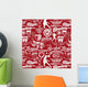 athletic department seamless pattern Wall Mural