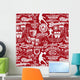 athletic department seamless pattern Wall Mural