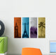 Travel background Wall Decal