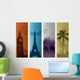 Travel background Wall Decal