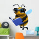Cool Reading Bee Wall Decal