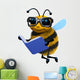 Cool Reading Bee Wall Decal