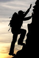 Silhouette Traveler Tourist Mountaineer