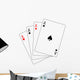 Four Aces Poker Playing Cards Wall Decal