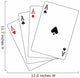 Four Aces Poker Playing Cards Wall Decal