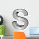 Grey Letter S Wall Decal