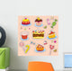 Multicolored Stickers Wall Mural