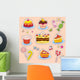 Multicolored Stickers Wall Mural