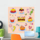 Multicolored Stickers Wall Mural