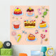 Multicolored Stickers Wall Mural
