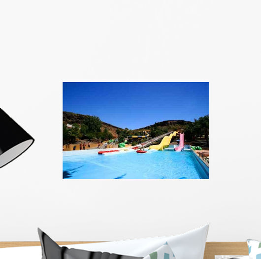 Popular Water Park Mediterranean Wall Decal