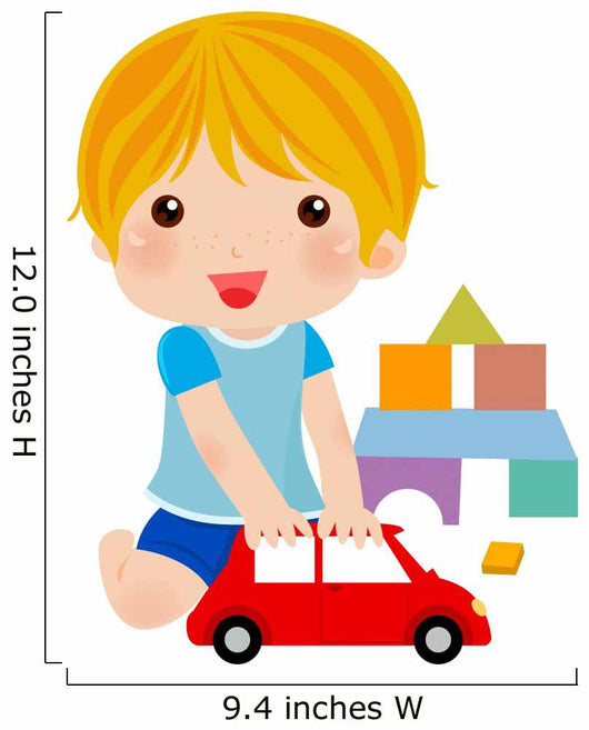 Cute Boy Play His