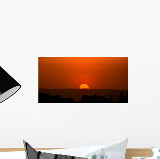 Beautiful Sunset Masai Mara Wall Mural