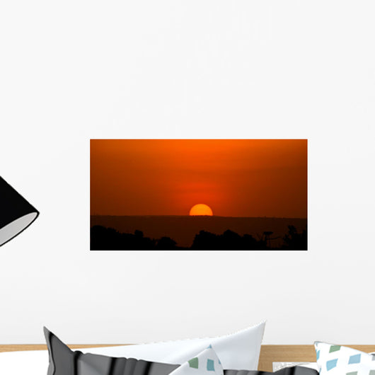 Beautiful Sunset Masai Mara Wall Mural