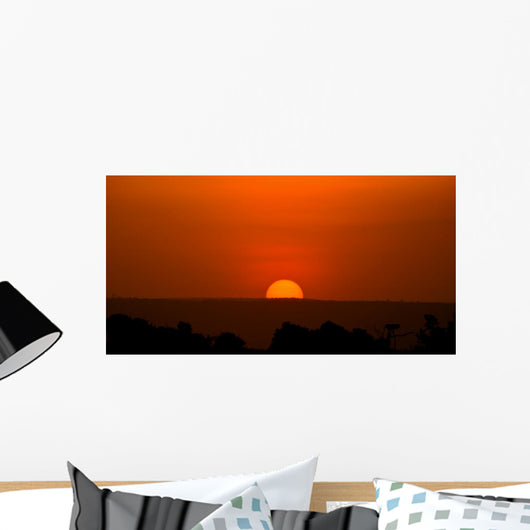 Beautiful Sunset Masai Mara Wall Mural