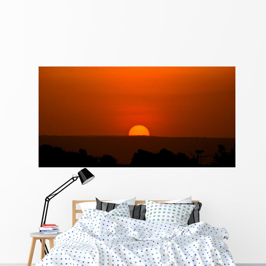 Beautiful Sunset Masai Mara Wall Mural