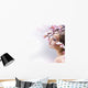Beautiful Girl with flower Wall Mural