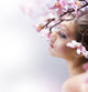 Beautiful Girl with flower Wall Mural
