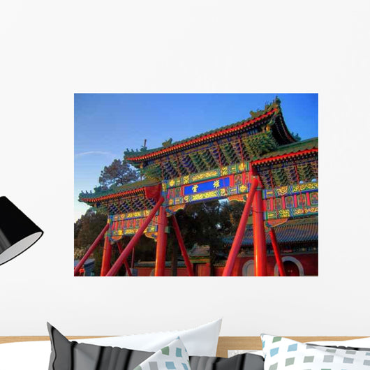 Beijing Old Chinese Gate Wall Decal