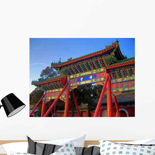 Beijing Old Chinese Gate Wall Decal