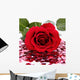 Red Rose and Heart Wall Mural