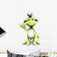Cute Cartoon Monster Waving Wall Decal