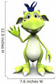 Cute Cartoon Monster Waving Wall Decal