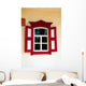 Red Shuttered Window White