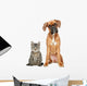 Brown Cat and Dog