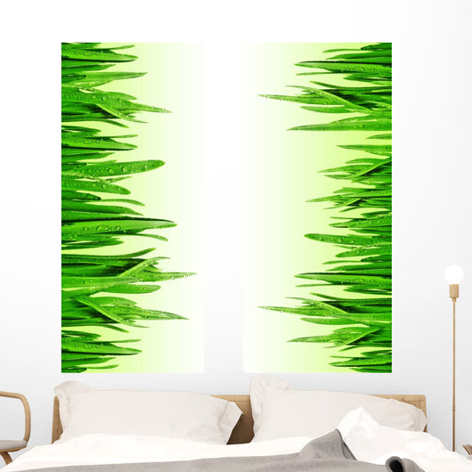 Grass Border Wall Mural