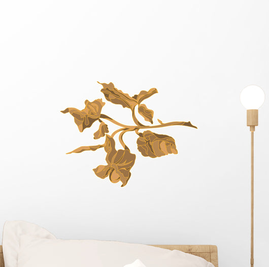 Flower Design Brown