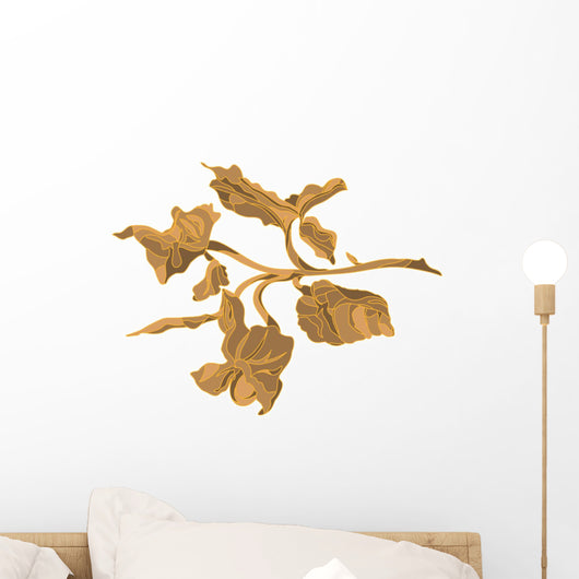 Flower Design Brown