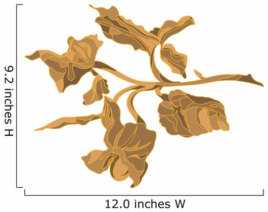 Flower Design Brown