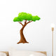 Cartoon Tree White Wall Decal