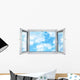 Cloudy Window Wall Decal