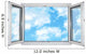 Cloudy Window Wall Decal