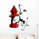 American Bulldog at the Fire Hydrant Wall Decal