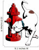 American Bulldog at the Fire Hydrant Wall Decal