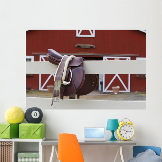 Riders Saddle Wall Mural