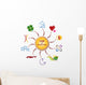 Illustration Icones Loi de l'Attraction - Law of Attraction Wall Decal