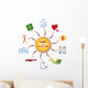 Illustration Icones Loi de l'Attraction - Law of Attraction Wall Decal