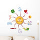 Illustration Icones Loi de l'Attraction - Law of Attraction Wall Decal