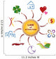 Illustration Icones Loi de l'Attraction - Law of Attraction Wall Decal