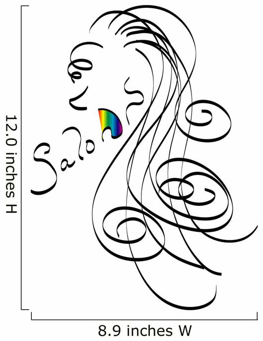 Salon Logo Wall Decal
