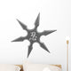 Ninja Star Shuriken Wall Decal