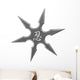 Ninja Star Shuriken Wall Decal